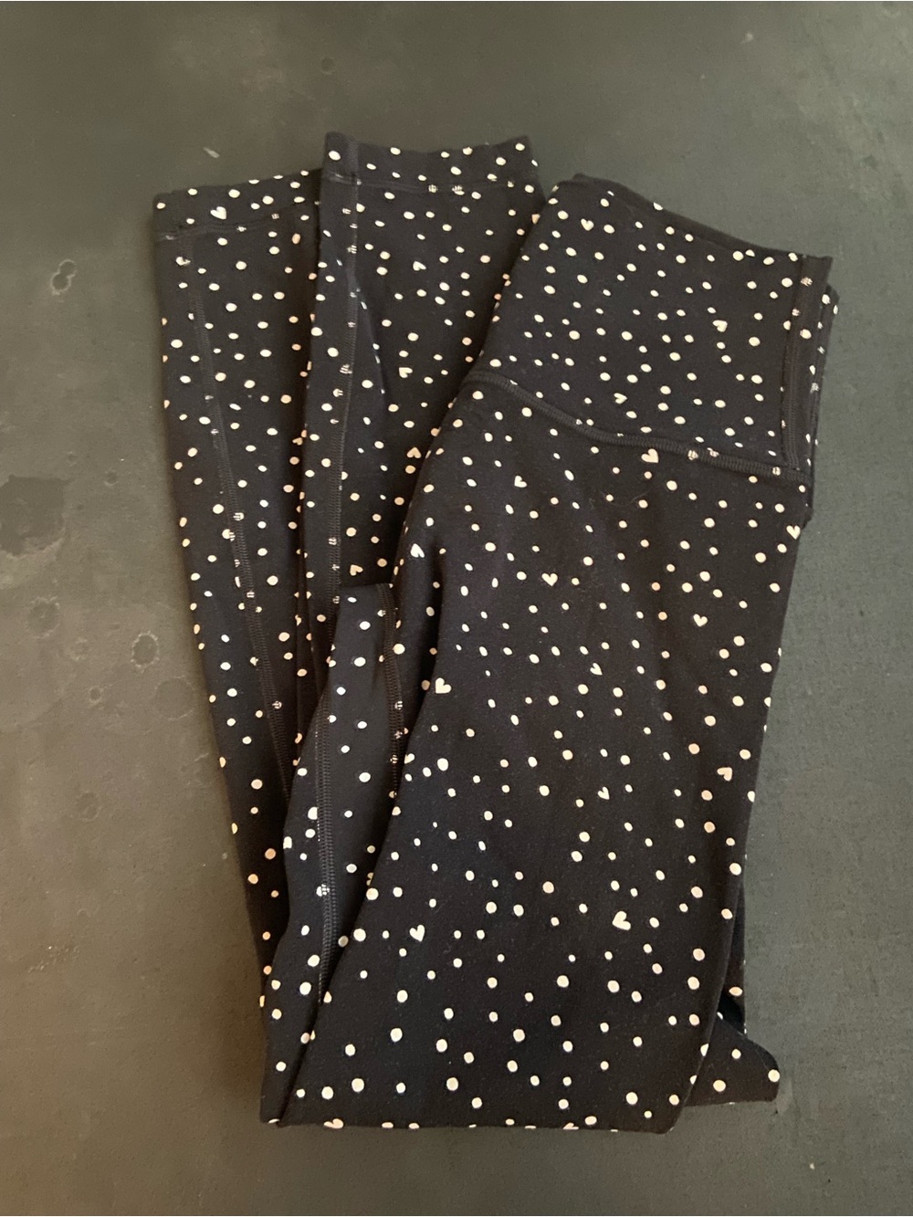 lululemon Align no-line polka dot/heart print leggings
